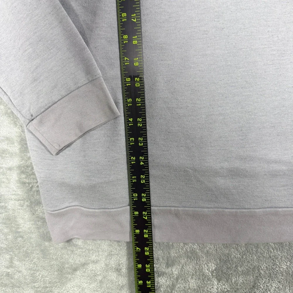 TravisMathew Mens XL Pullover Heather Grey Quarter-Zip Pima Cotton Blend Raglan